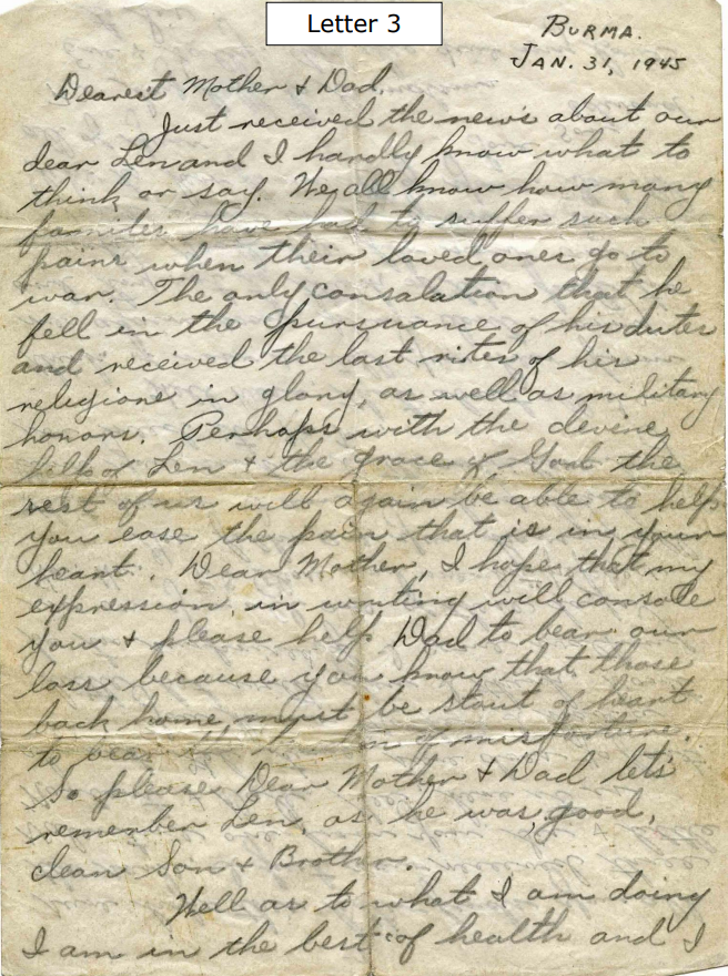 Edward’s Letters | Lippert Brothers